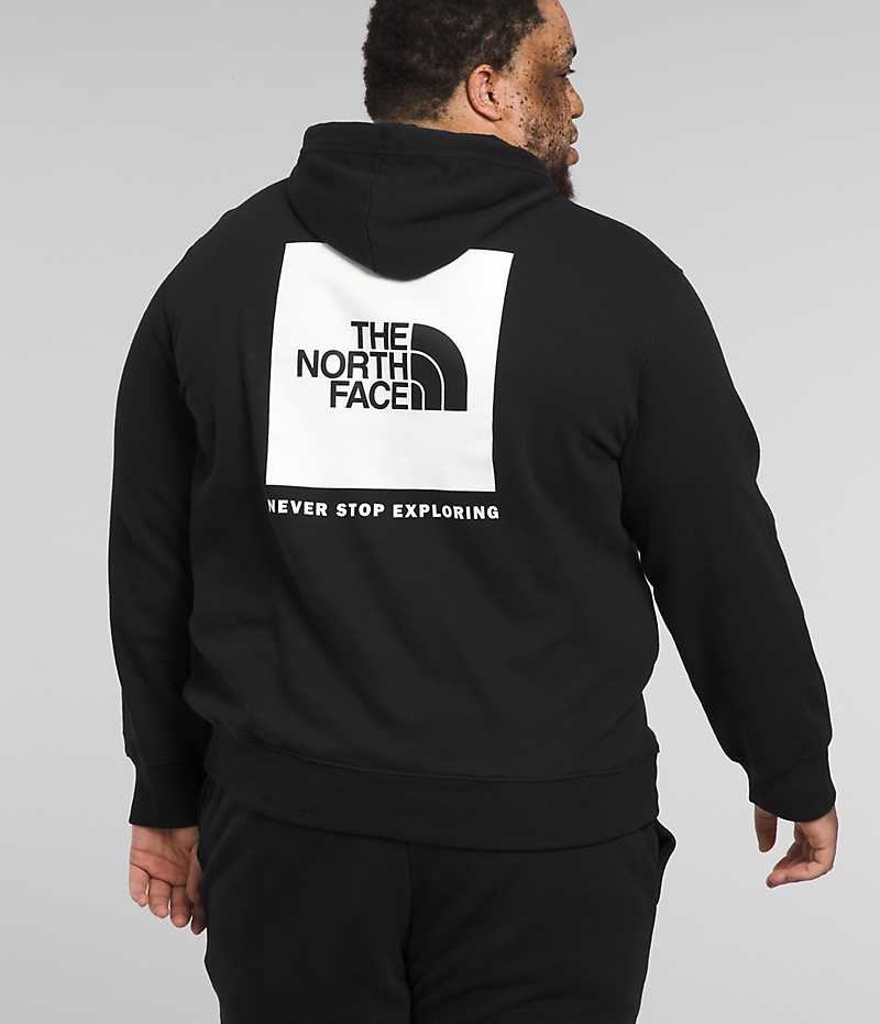 Men\'s The North Face Big Box NSE Pullover Hoodie Black | CANADA NJERKT