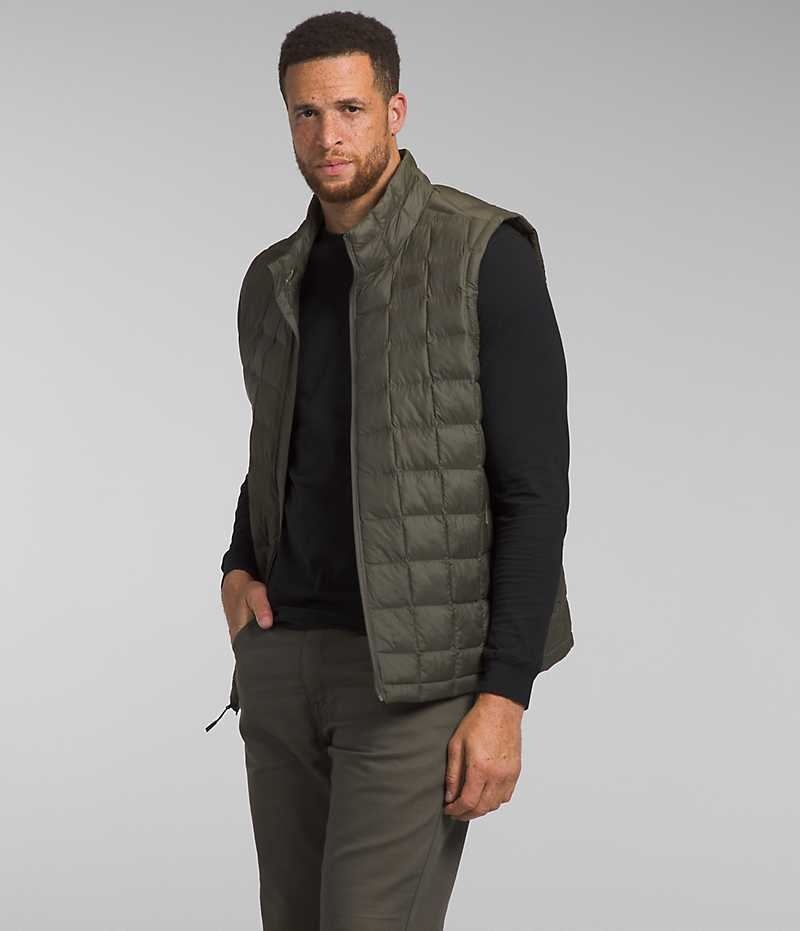 Men\'s The North Face Big ThermoBall™ Eco 2.0 Down Vest Olive | CANADA DFVJXI