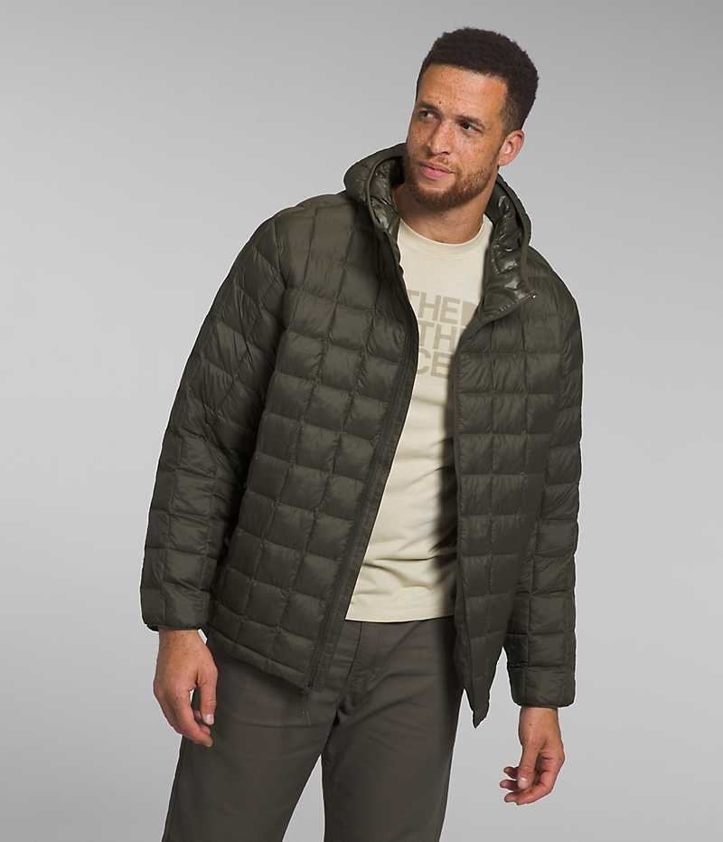 Men\'s The North Face Big ThermoBall™ Eco Hoodie 2.0 Down Jacket Olive | TORONTO WPKIGV