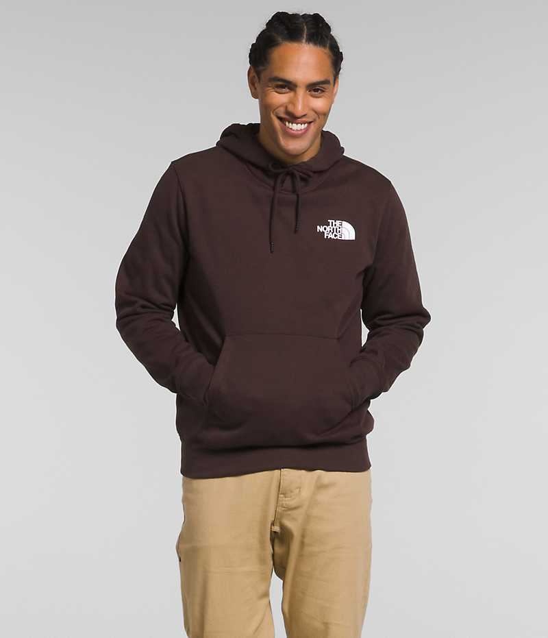 Men\'s The North Face Box NSE Pullover Hoodie Brown | TORONTO TUCFWP