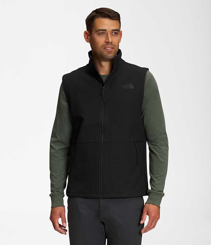 Men\'s The North Face Camden Soft Shell Vest Black | TORONTO CZEWAD