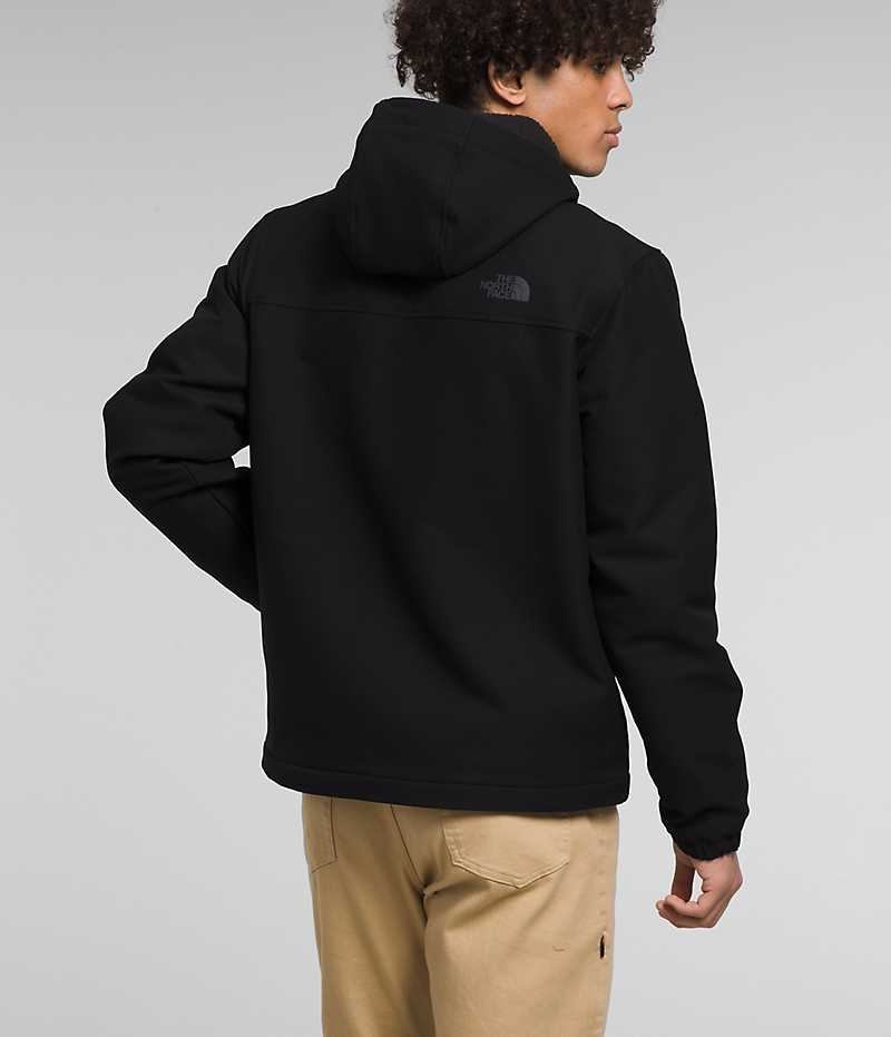 Men's The North Face Camden Thermal Hoodie Softshell Jacket Black | TORONTO LBHAEC