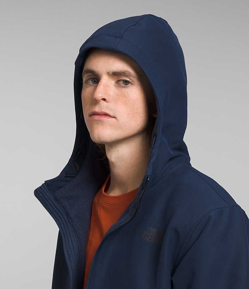 Men's The North Face Camden Thermal Hoodie Softshell Jacket Navy | OTTAWA YVRDWK