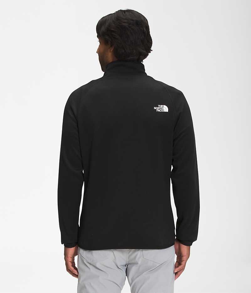 Men's The North Face Canyonlands Full-Zip Fleece Jacket Black | OTTAWA CBLKNR