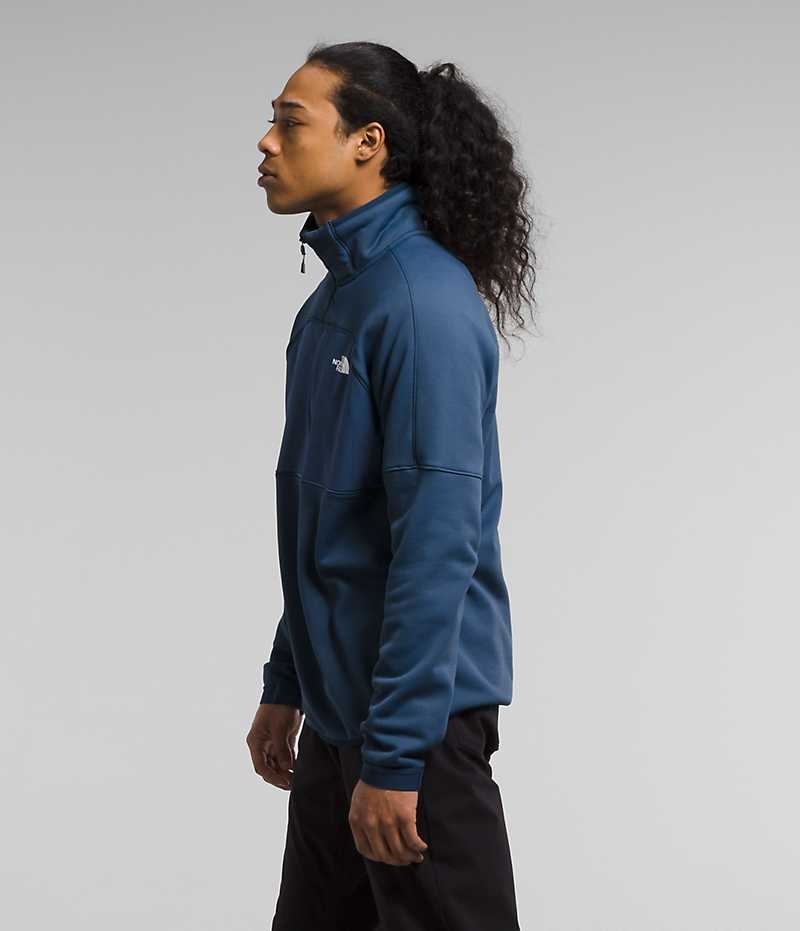 Men's The North Face Canyonlands High Altitude ½-Zip Pullover Blue | TORONTO ZTDPLJ