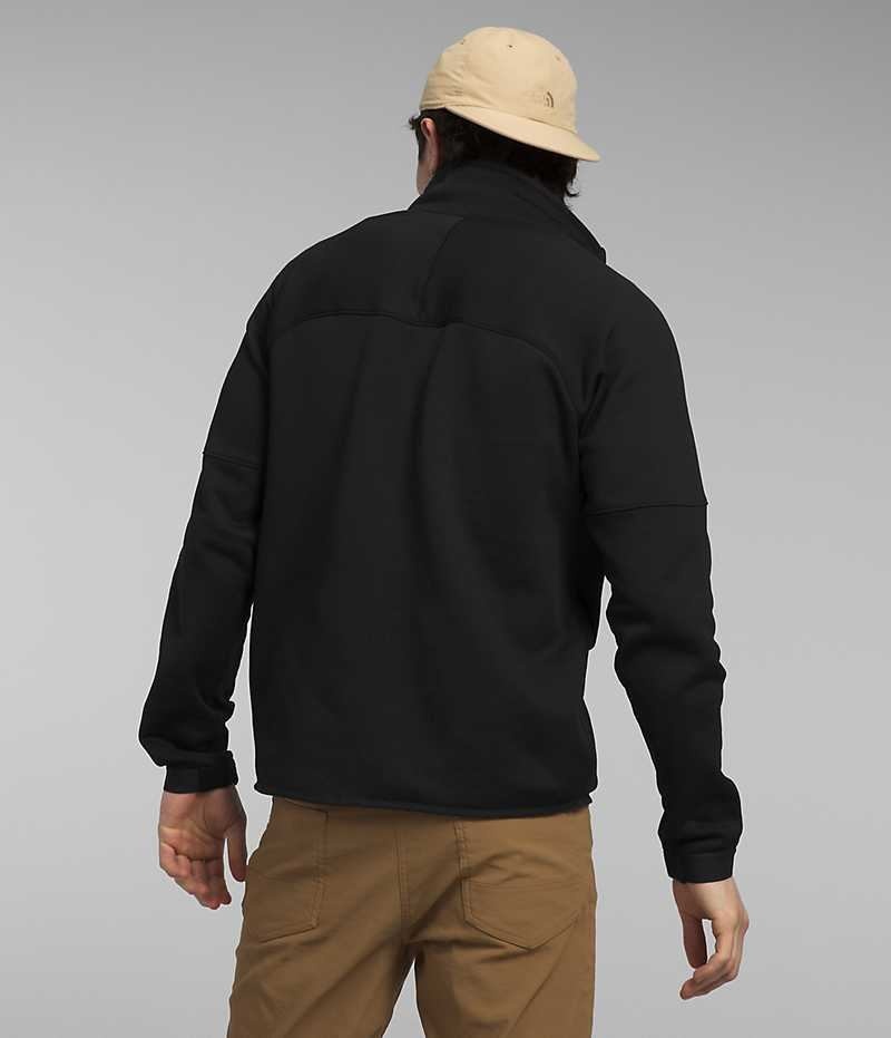 Men's The North Face Canyonlands High Altitude ½-Zip Pullover Black | OTTAWA LCHGUZ