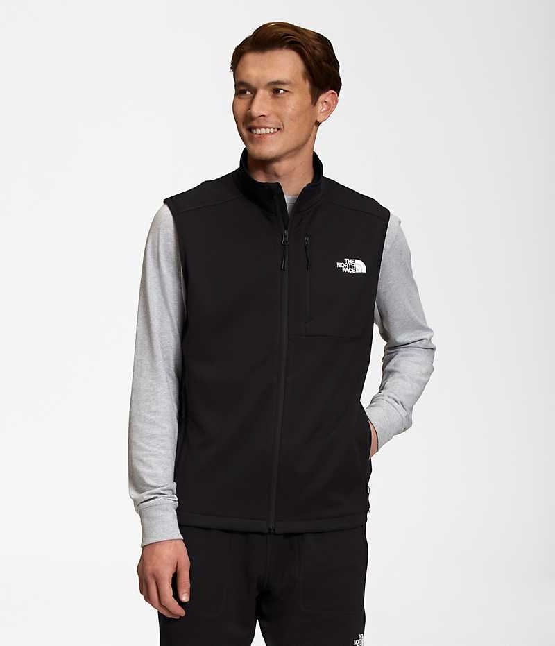 Men\'s The North Face Canyonlands Vest Black | TORONTO NFUMYB