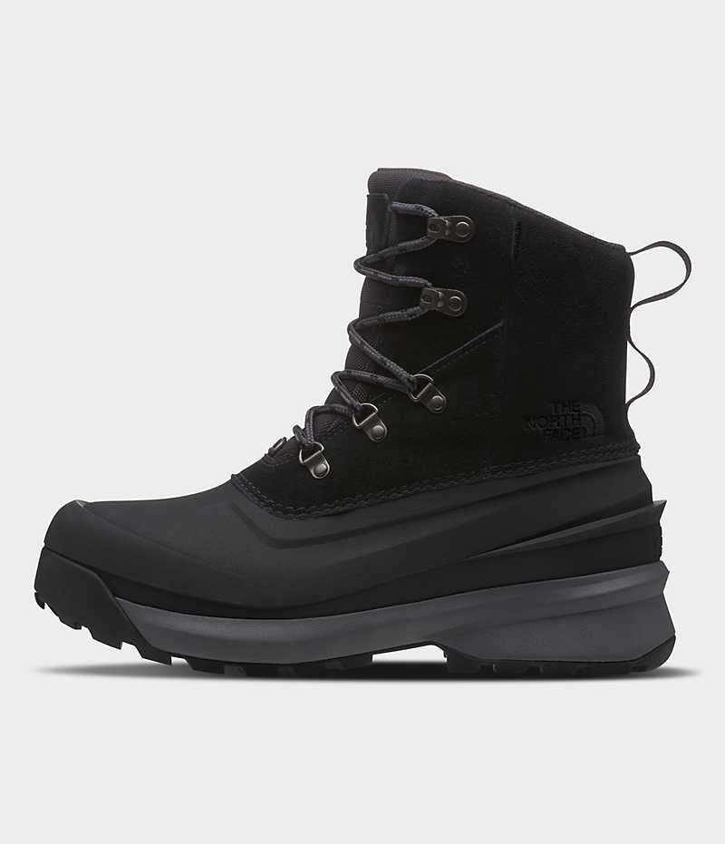 Men\'s The North Face Chilkat V Lace Waterproof Winter Boots Black | OTTAWA VLCRPY