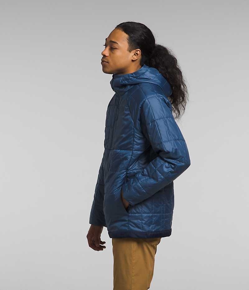 Men's The North Face Circaloft ¼-Zip Pullover Down Jacket Blue | OTTAWA BJOZTG