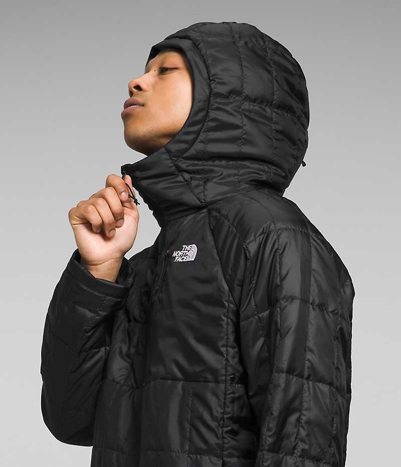 Men's The North Face Circaloft ¼-Zip Pullover Down Jacket Black | CANADA XWTLNH