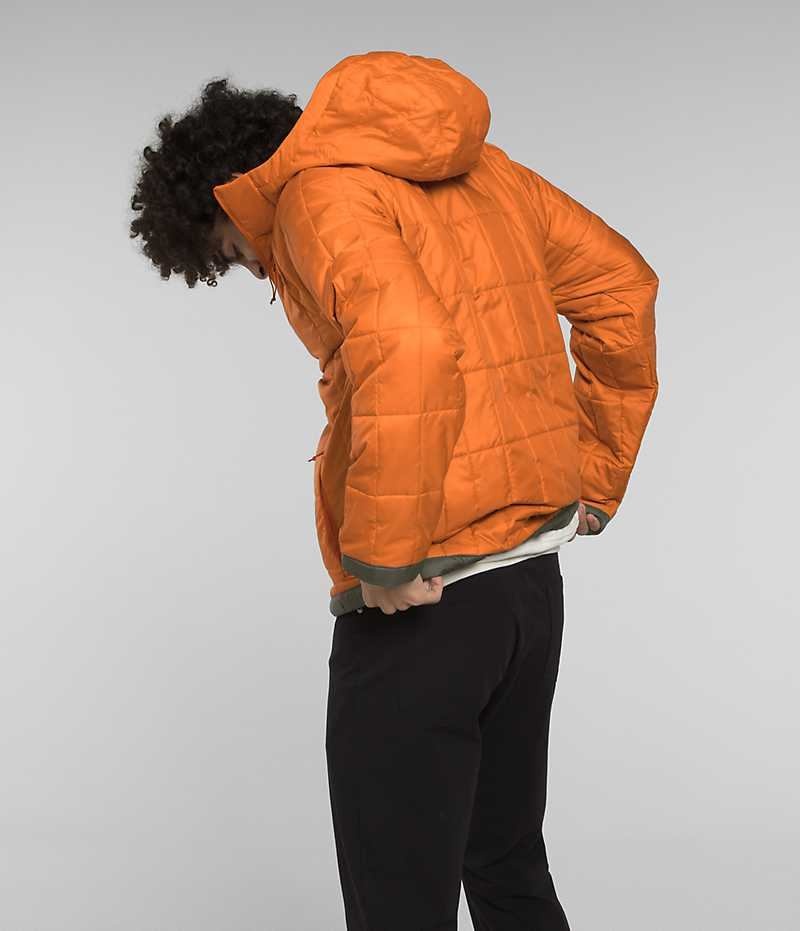 Men's The North Face Circaloft ¼-Zip Pullover Down Jacket Orange | TORONTO JPFSHI