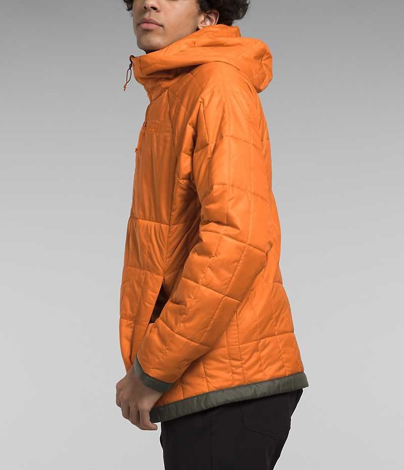 Men's The North Face Circaloft ¼-Zip Pullover Down Jacket Orange | TORONTO JPFSHI