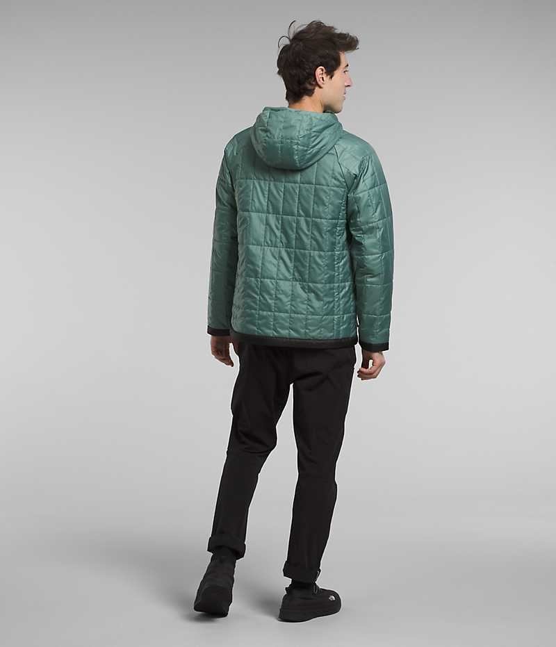 Men's The North Face Circaloft ¼-Zip Pullover Down Jacket Green | OTTAWA KINMSH