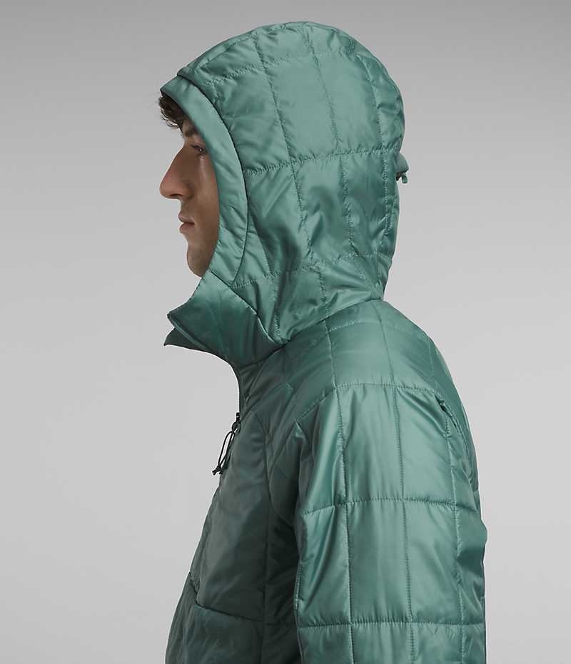 Men's The North Face Circaloft ¼-Zip Pullover Down Jacket Green | OTTAWA KINMSH