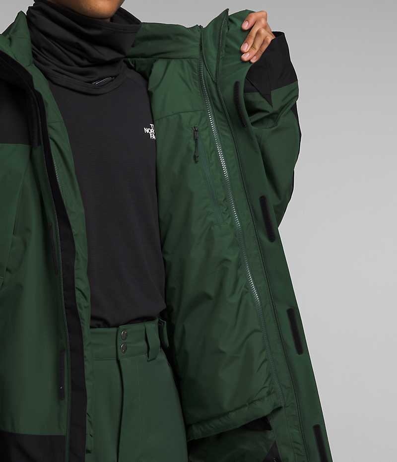 Men's The North Face Clement Triclimate® Insulated Jacket Green / Black | OTTAWA PUVKDH