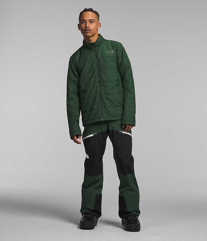 Men's The North Face Clement Triclimate® Insulated Jacket Green / Black | OTTAWA PUVKDH