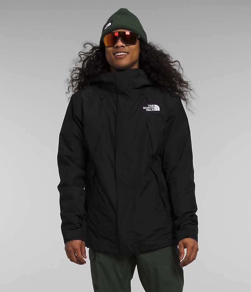 Men\'s The North Face Clement Triclimate® Insulated Jacket Black | CANADA FOCDLQ