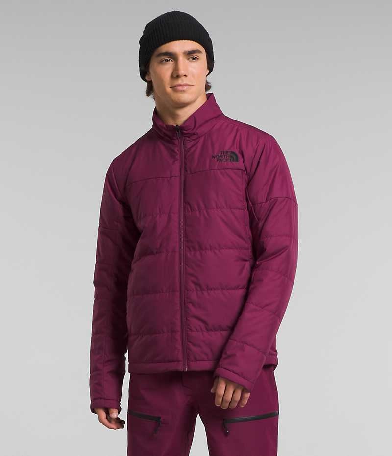 Men's The North Face Clement Triclimate® Insulated Jacket Beige / Fuchsia | OTTAWA LHBVJK