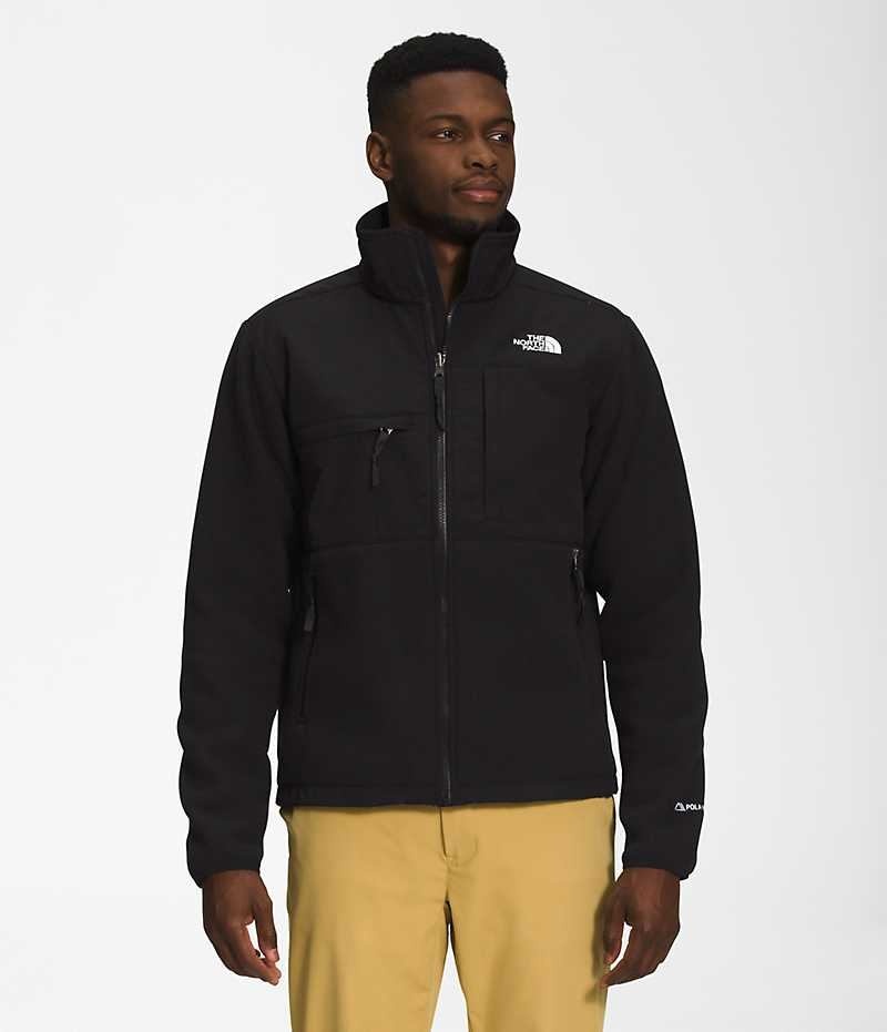 Men\'s The North Face Denali Fleece Jacket Black | TORONTO RCPVZB