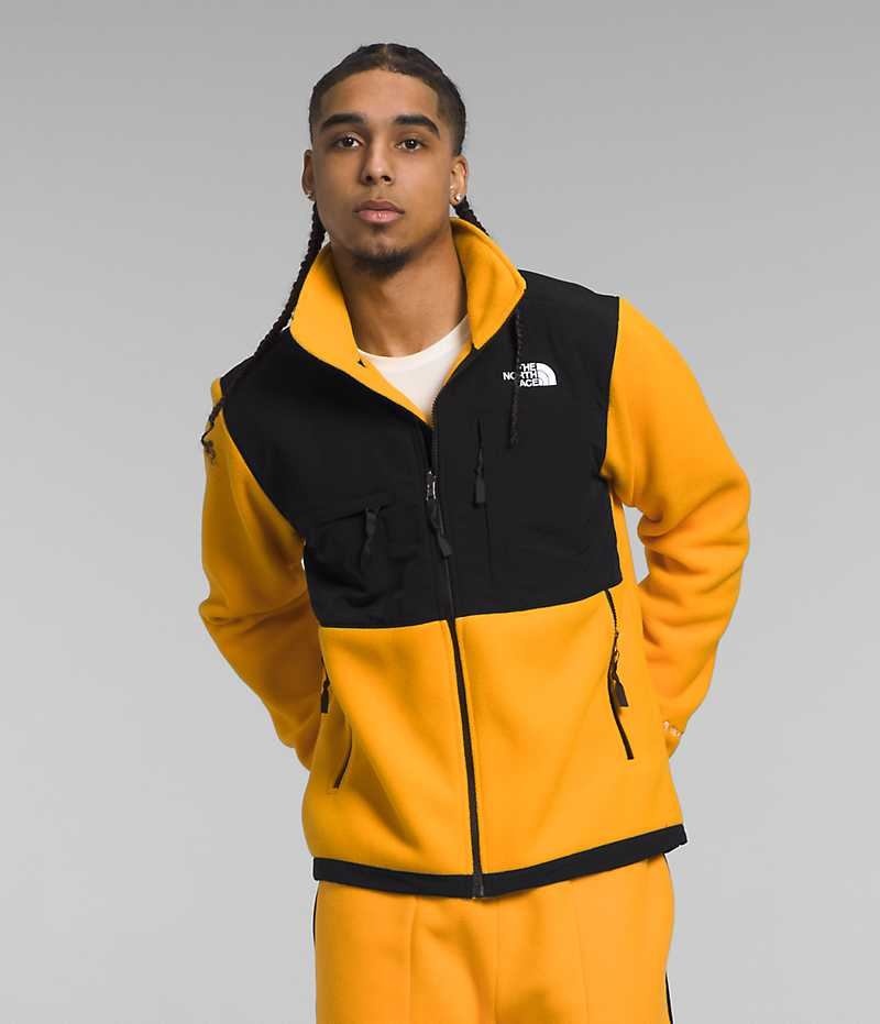 Men\'s The North Face Denali Fleece Jacket Gold / Black | TORONTO LQMSWI