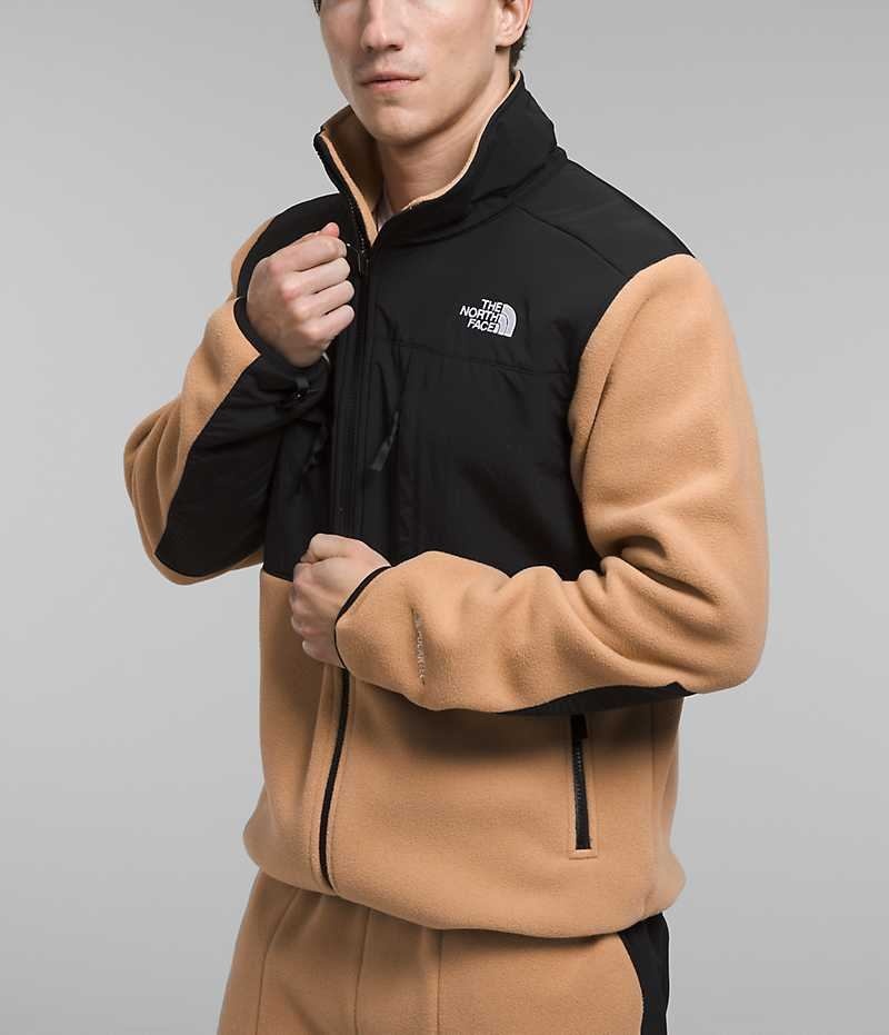 Men's The North Face Denali Fleece Jacket Black / Khaki | CANADA TJHKIZ