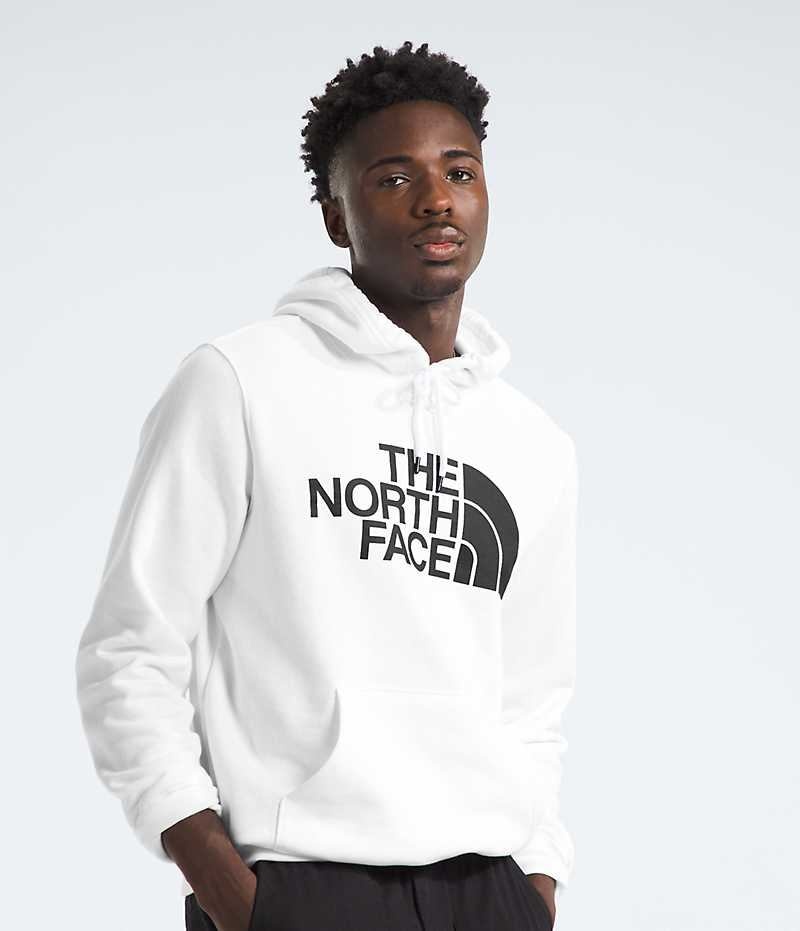 Men\'s The North Face Half Dome Pullover Hoodie White | TORONTO KPOYZH