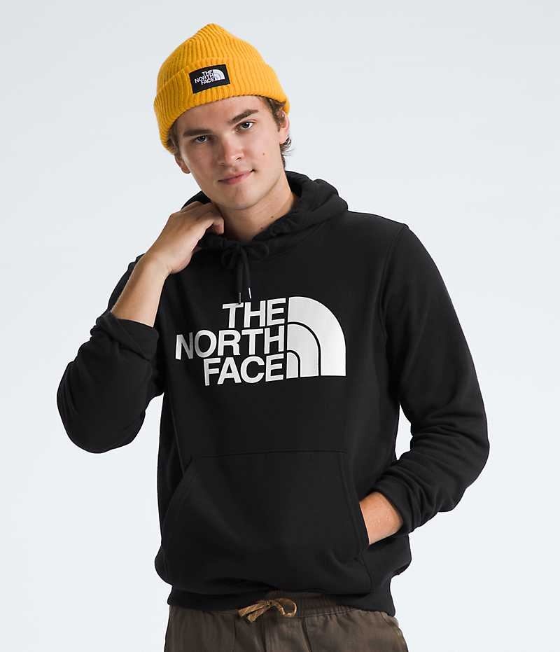 Men\'s The North Face Half Dome Pullover Hoodie Black | OTTAWA TSYOHZ