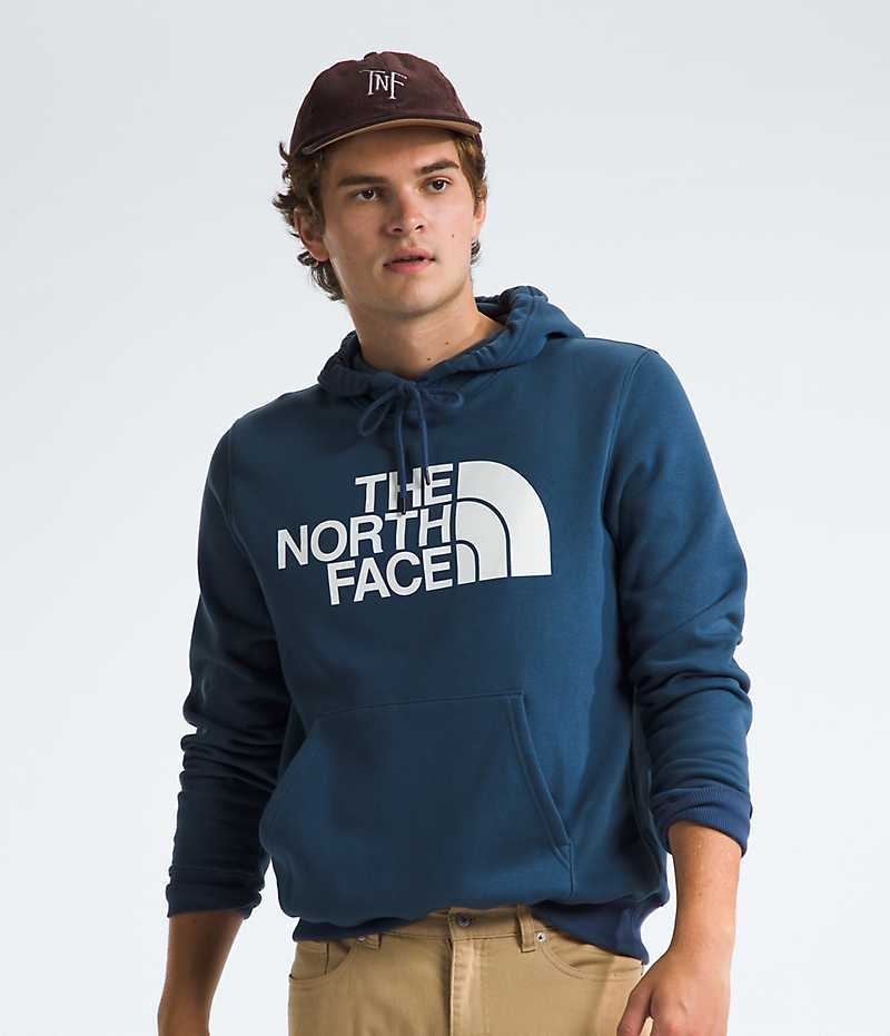 Men\'s The North Face Half Dome Pullover Hoodie Blue | OTTAWA SWLQCJ