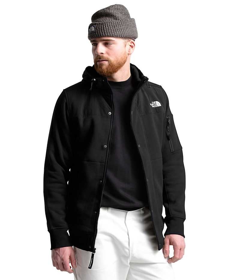 Men\'s The North Face Highrail Fleece Jacket Black | TORONTO TYLHWR