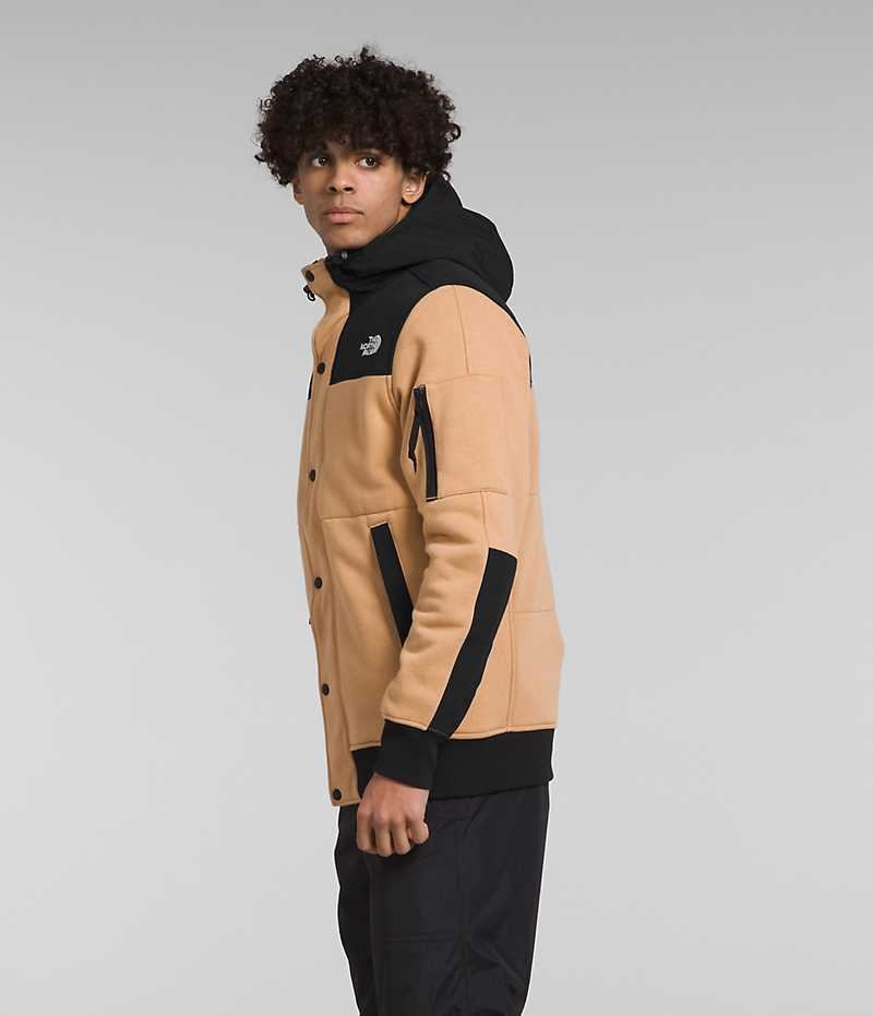 Men's The North Face Highrail Fleece Jacket Khaki / Black | OTTAWA QULXZN