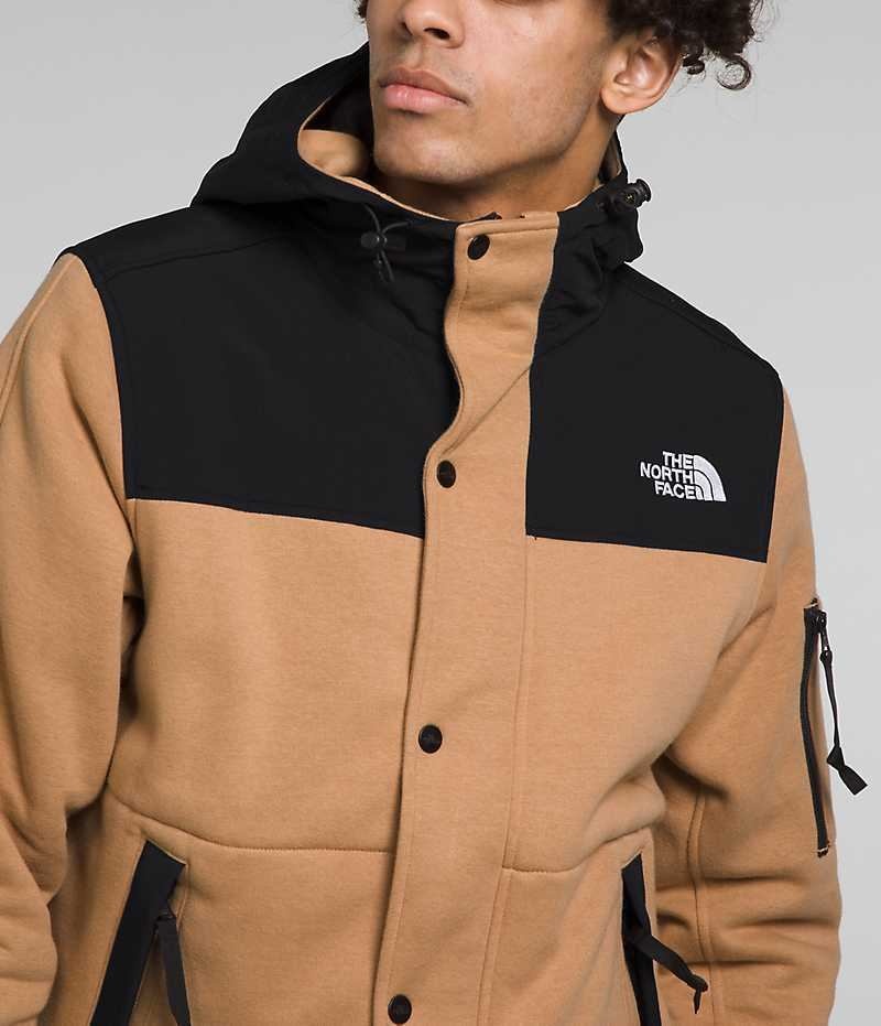 Men's The North Face Highrail Fleece Jacket Khaki / Black | OTTAWA QULXZN