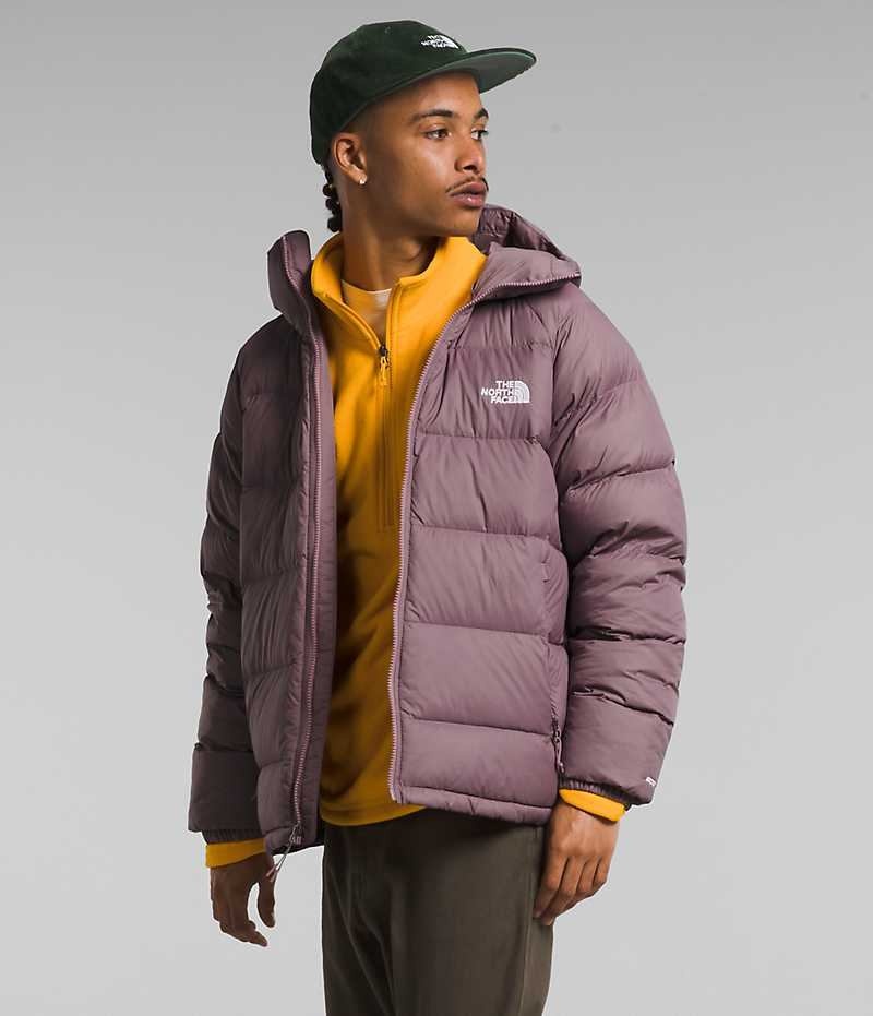 Men's The North Face Hydrenalite™ Hoodie Down Jacket Fuchsia | OTTAWA DJWFRT