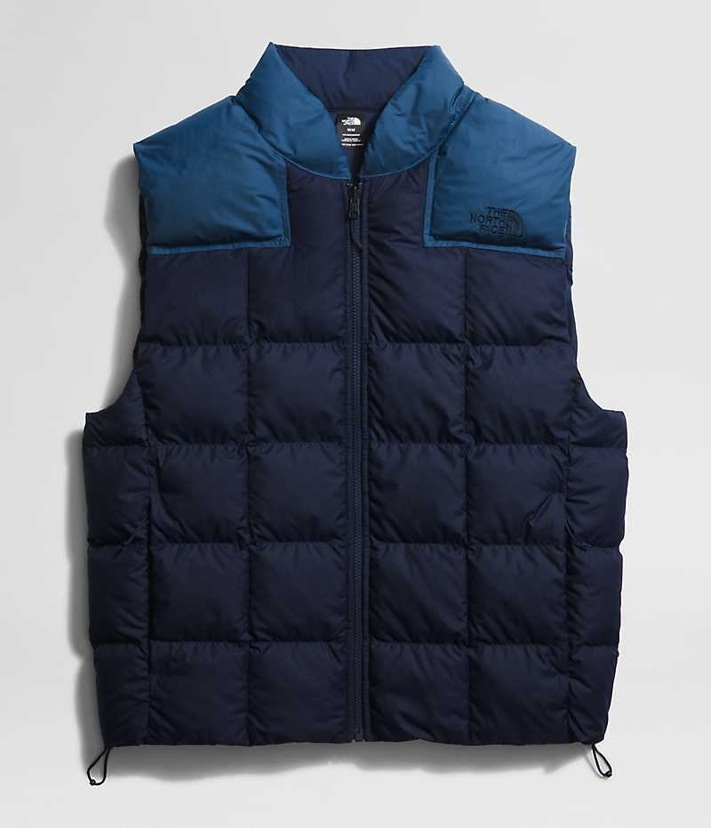 Men's The North Face Lhotse Reversible Down Vest Navy | OTTAWA XVSGCP