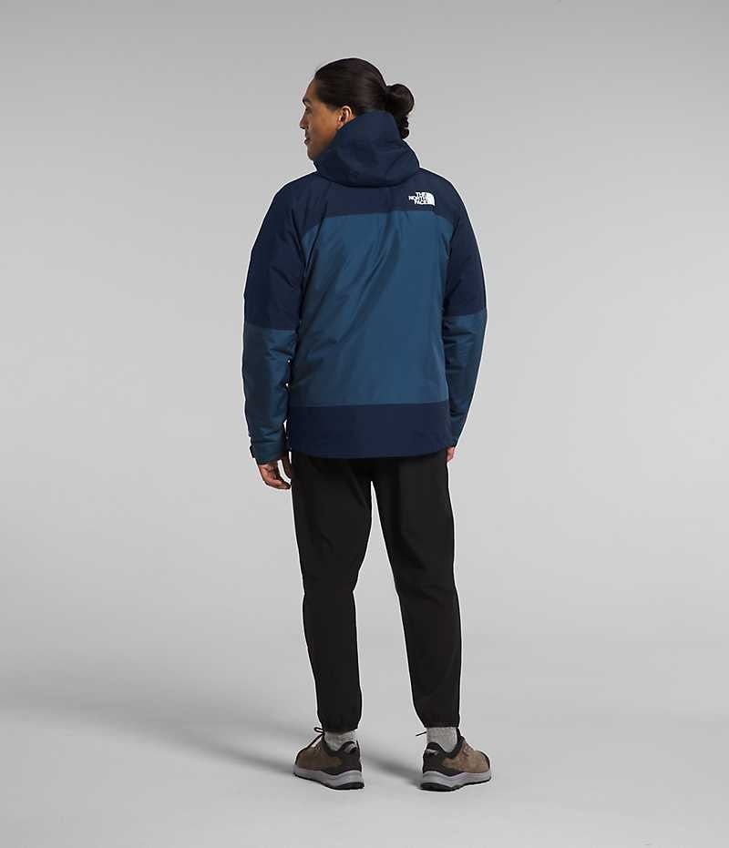 Men's The North Face Mountain Light Triclimate® GTX Hooded Jacket Blue | CANADA VJUBOF