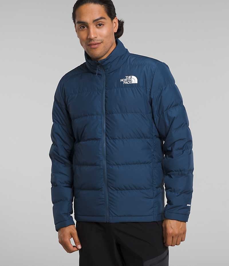 Men's The North Face Mountain Light Triclimate® GTX Hooded Jacket Blue | CANADA VJUBOF