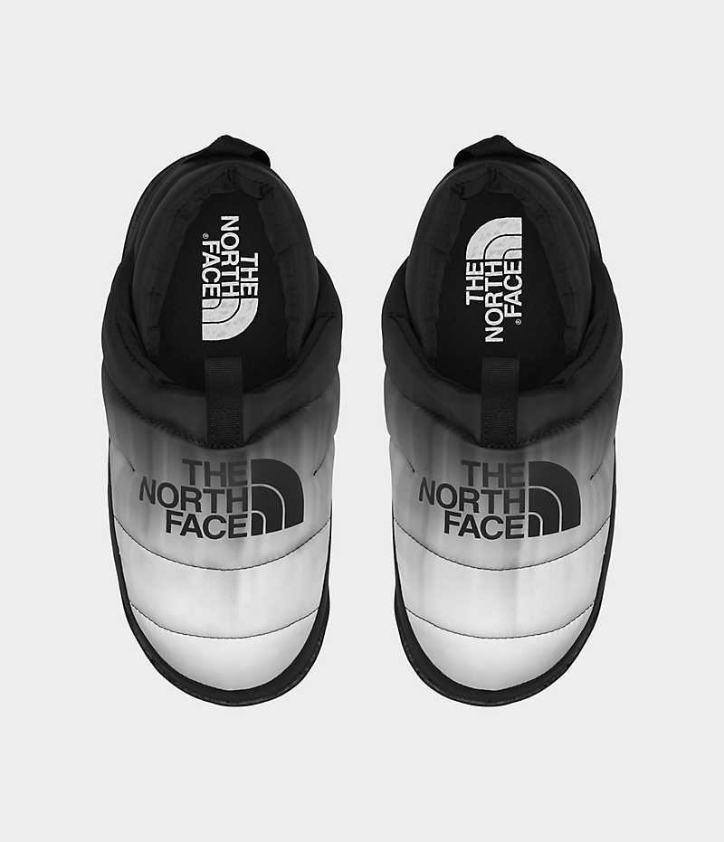 Men's The North Face Nuptse Mules Black / White | TORONTO AUWDTJ