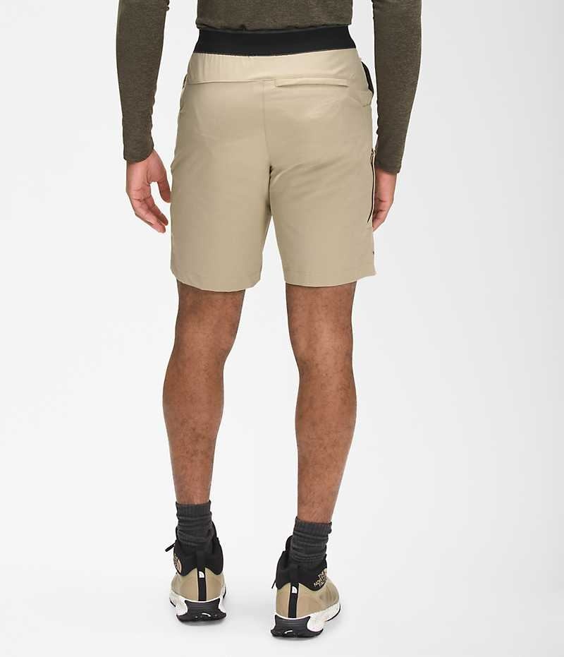 Men's The North Face Paramount Active Shorts Beige | CANADA QRJPCD