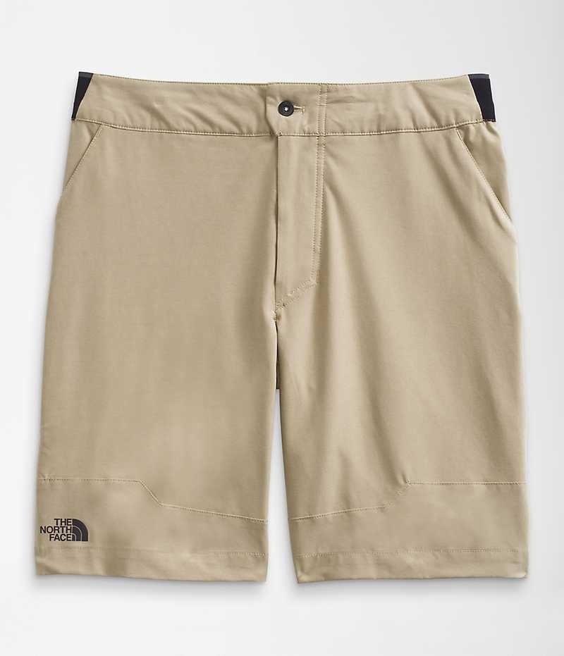 Men's The North Face Paramount Active Shorts Beige | CANADA QRJPCD