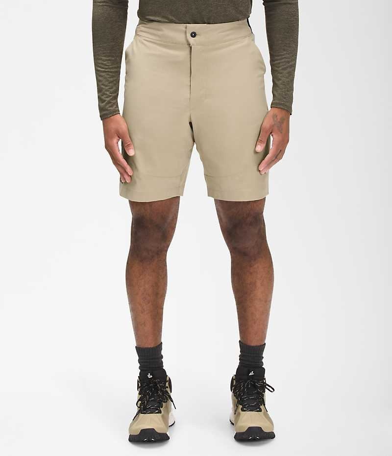 Men\'s The North Face Paramount Active Shorts Beige | CANADA QRJPCD