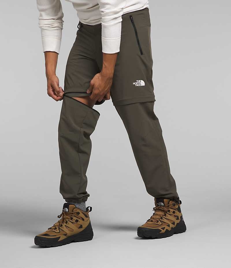 Men's The North Face Paramount Pro Convertible Pants Olive | CANADA CPERXO