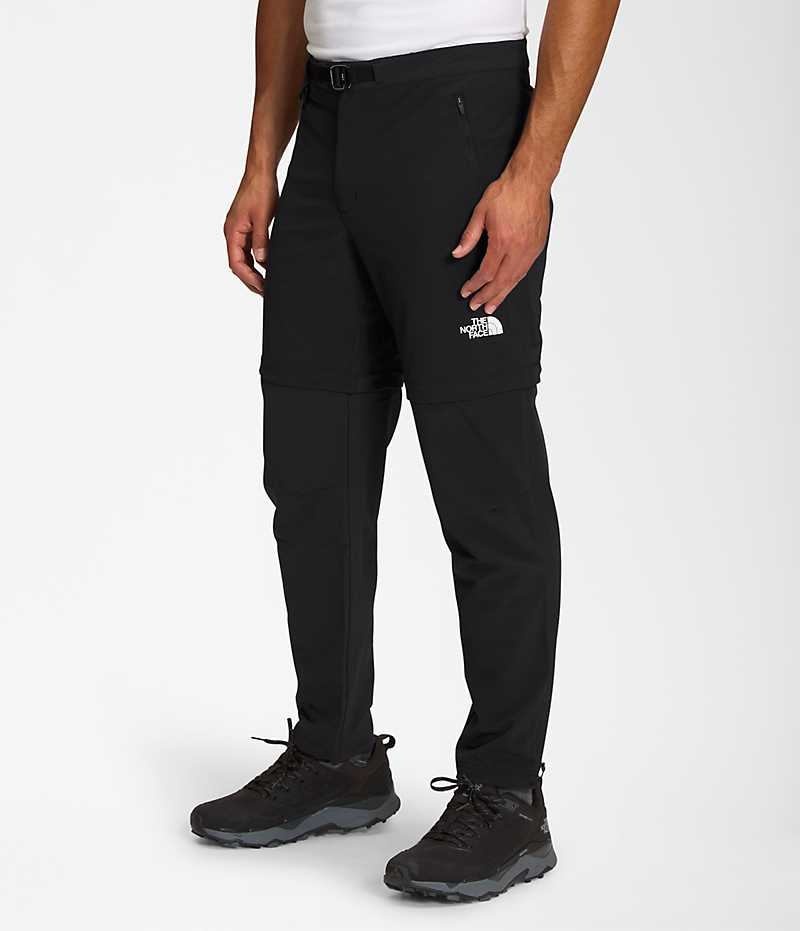 Men's The North Face Paramount Pro Convertible Pants Black | OTTAWA UZPSVB