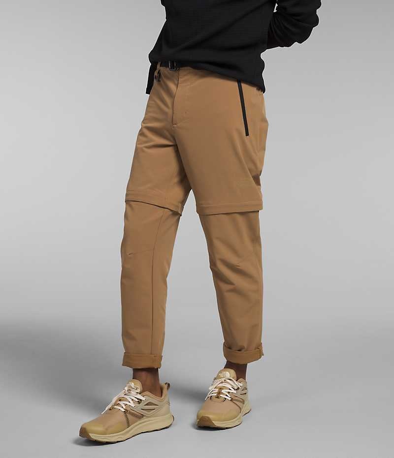 Men's The North Face Paramount Pro Convertible Pants Brown | CANADA OIMRZN