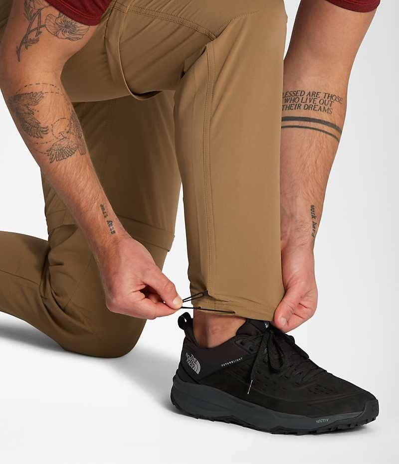 Men's The North Face Paramount Pro Convertible Pants Brown | CANADA OIMRZN