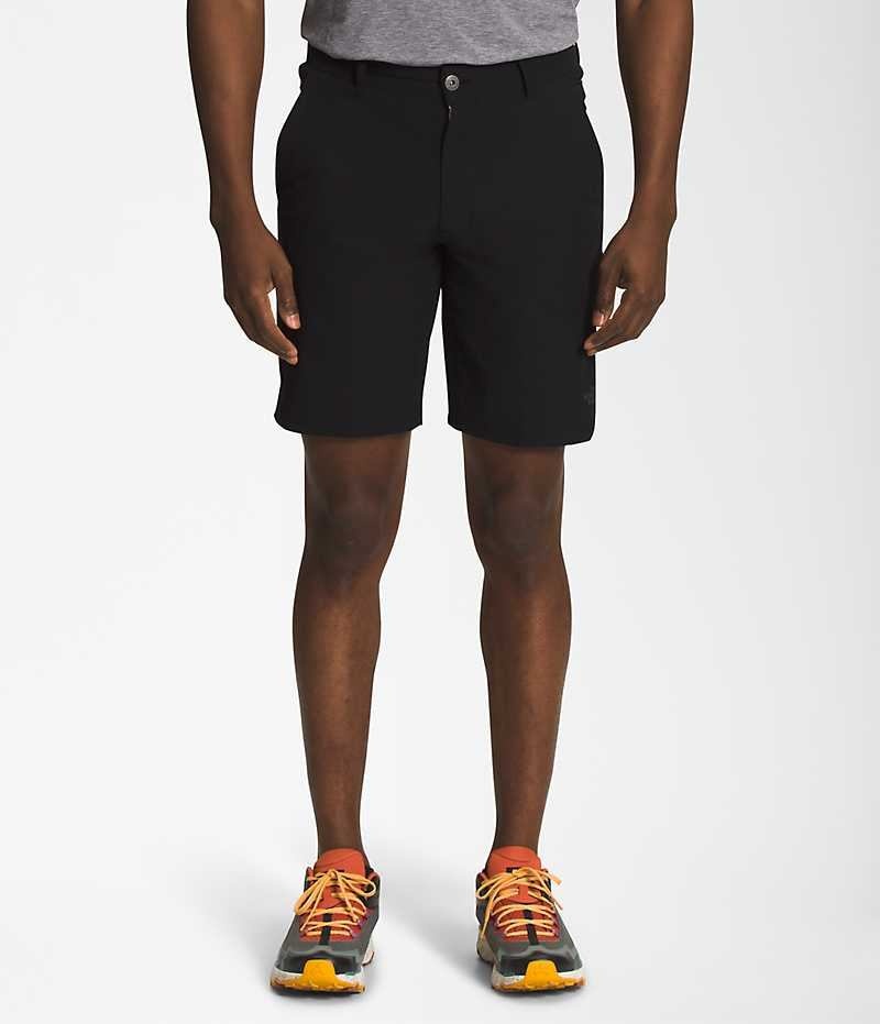 Men\'s The North Face Rolling Sun Packable Shorts Black | TORONTO EQFMUL