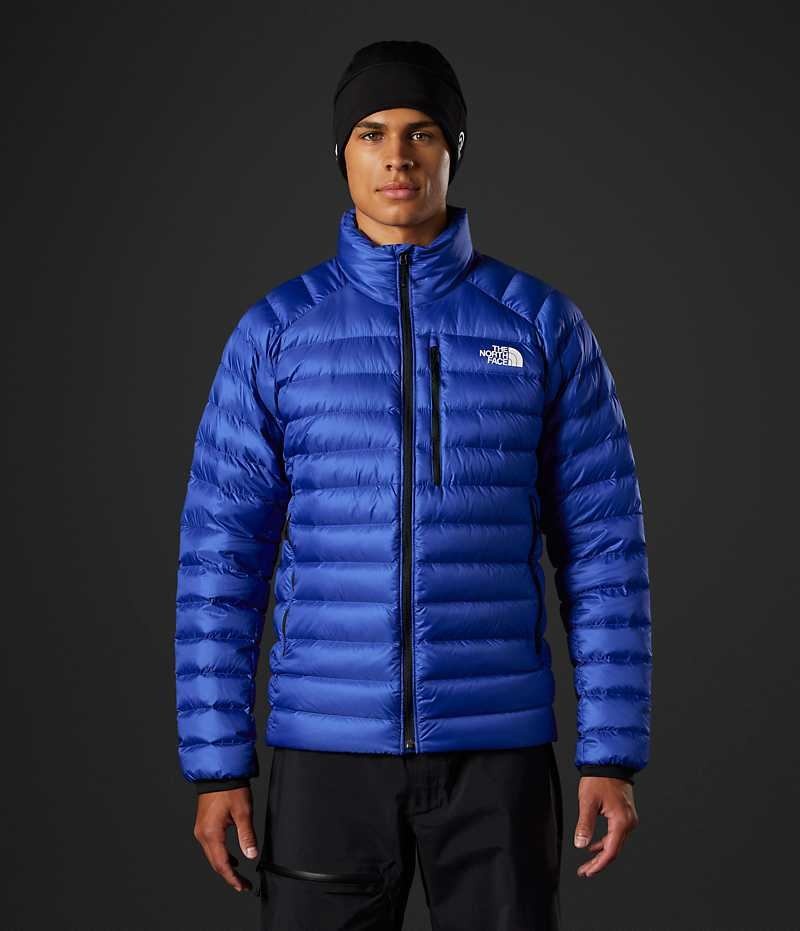 Men\'s The North Face Summit Breithorn Down Jacket Blue | TORONTO FJYVPE