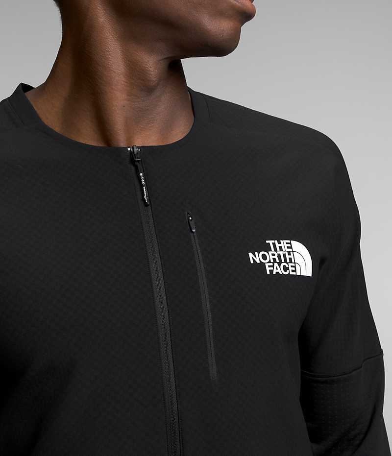 Men's The North Face Summit Series Altimetro ¾-Zip Top Sweatshirt Black | OTTAWA BROWJV