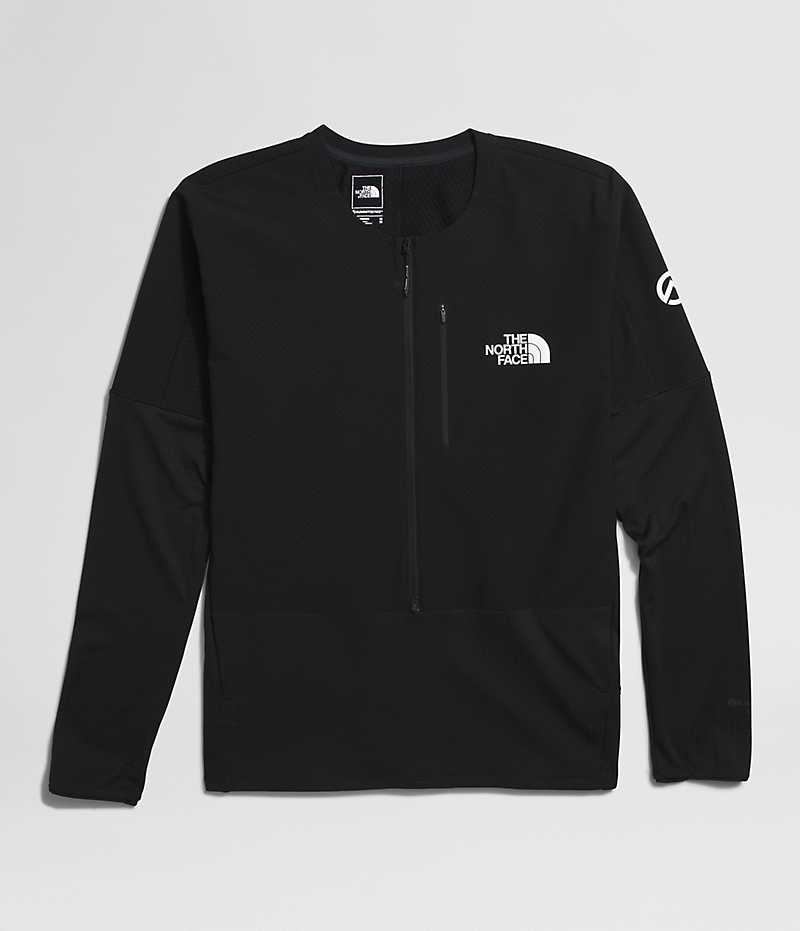 Men's The North Face Summit Series Altimetro ¾-Zip Top Sweatshirt Black | OTTAWA BROWJV