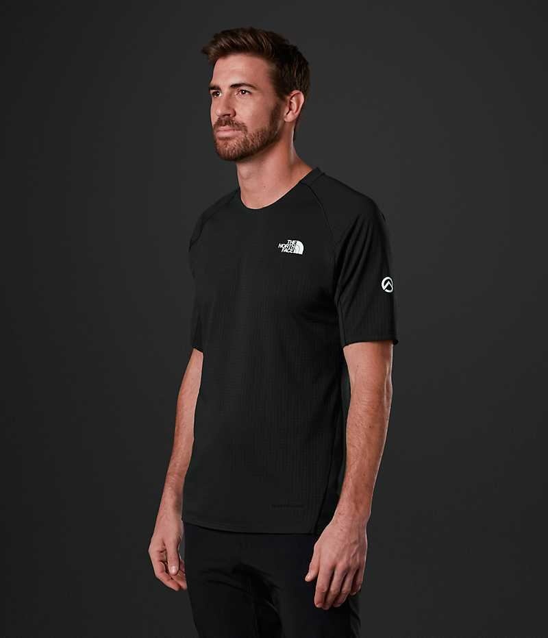 Men's The North Face Summit Series Crevasse Short Sleeve T-Shirt Black | TORONTO LIJMPB