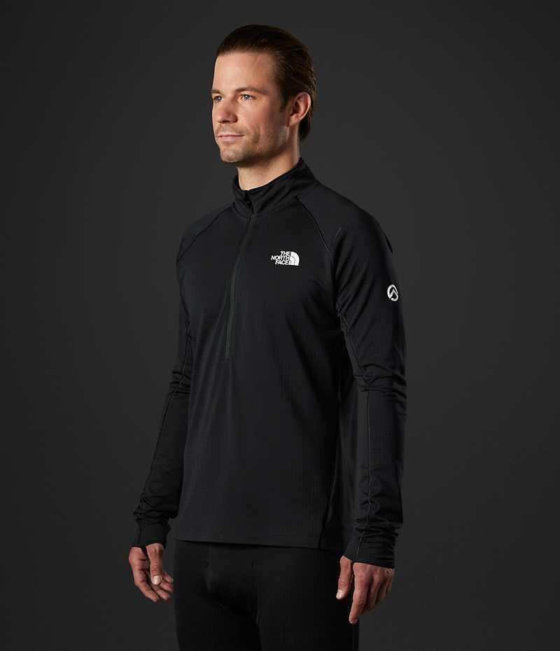 Men's The North Face Summit Series Crevasse ½-Zip Sweatshirt Black | CANADA MPXQVE