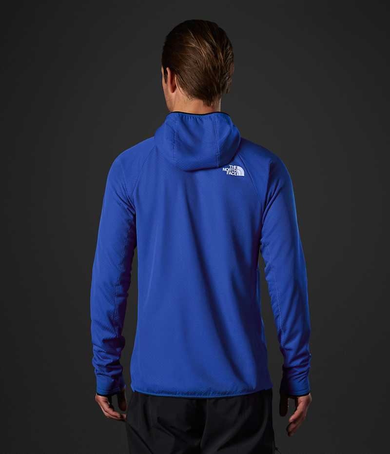 Men's The North Face Summit Series FUTUREFLEECE™ Full-Zip Hoodie Fleece Jacket Blue | OTTAWA NTCMOJ